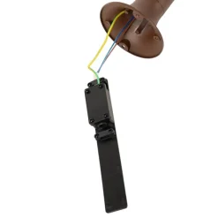 Moderner Außenpfosten rostbraun 60 cm IP44 verstellbar - Ciara