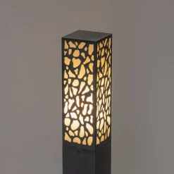 Moderner Außenpfosten schwarz 90 cm IP44 - Nicole