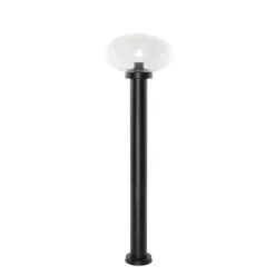 Moderner Außenpfosten schwarz 100 cm - Elly