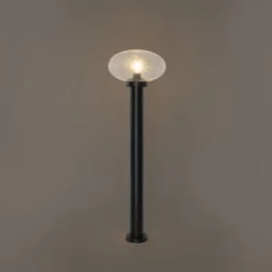 Moderner Außenpfosten schwarz 100 cm - Elly