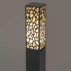 Moderner Außenpfosten schwarz 60 cm IP44 - Nicole