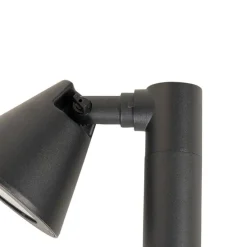 Moderner Außenpfosten schwarz 30 cm IP44 verstellbar - Ciara