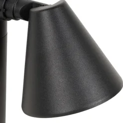 Moderner Außenpfosten schwarz 30 cm IP44 verstellbar - Ciara