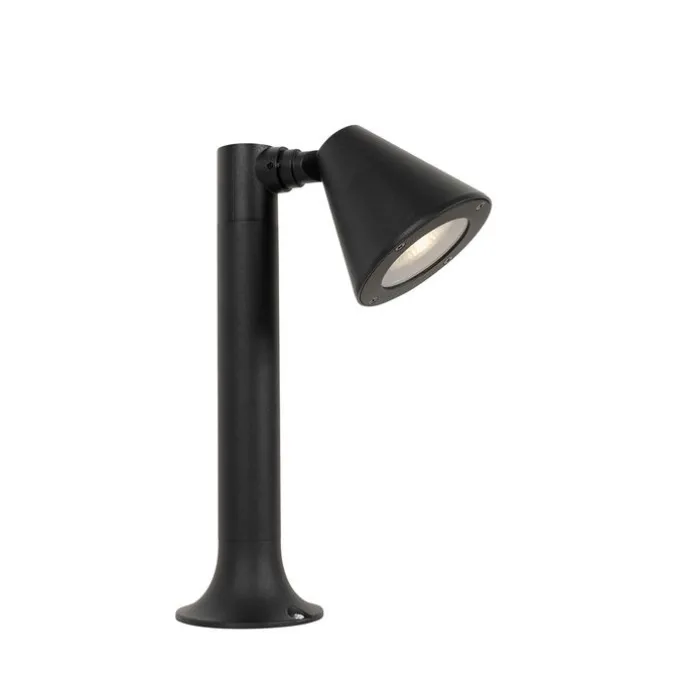 Moderner Außenpfosten schwarz 30 cm IP44 verstellbar - Ciara