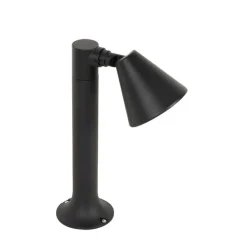 Moderner Außenpfosten schwarz 30 cm IP44 verstellbar - Ciara