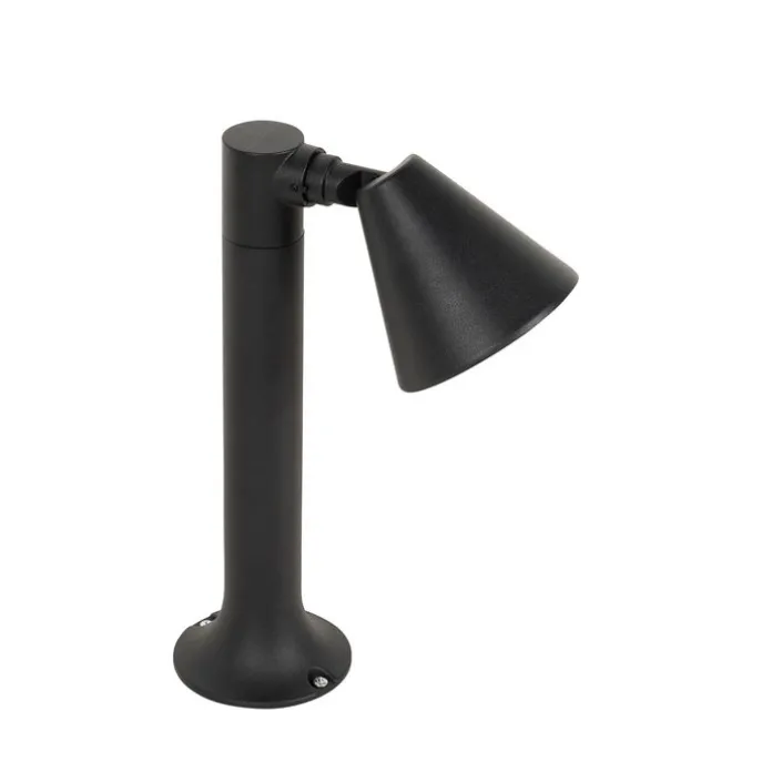 Moderner Außenpfosten schwarz 30 cm IP44 verstellbar - Ciara