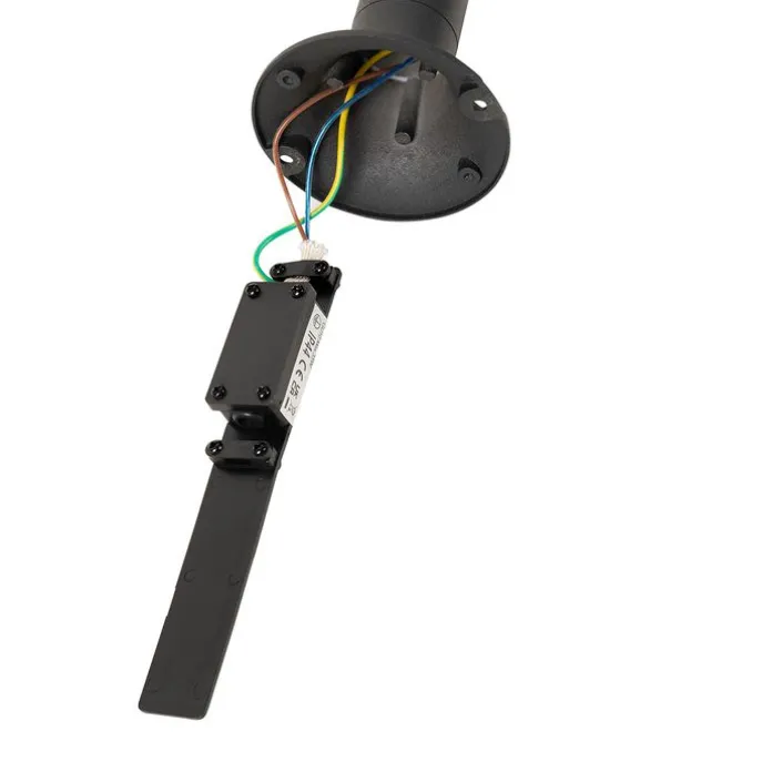 Moderner Außenpfosten schwarz 30 cm IP44 verstellbar - Ciara