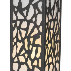 Moderner Außenpoller schwarz 40 cm IP44 - Nicole