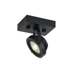 Moderner Aufbaustrahler schwarz inkl. dimmbarer LED - Apollo