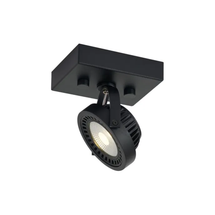 Moderner Aufbaustrahler schwarz inkl. dimmbarer LED - Apollo