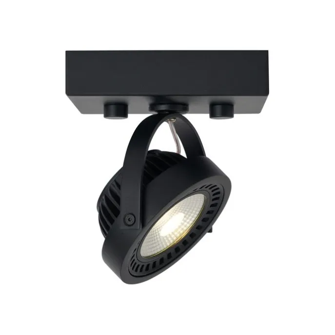 Moderner Aufbaustrahler schwarz inkl. dimmbarer LED - Apollo