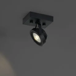 Moderner Aufbaustrahler schwarz inkl. dimmbarer LED - Apollo