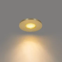 Moderner Badezimmer-Einbaustrahler Gold IP54 – Shed Honey