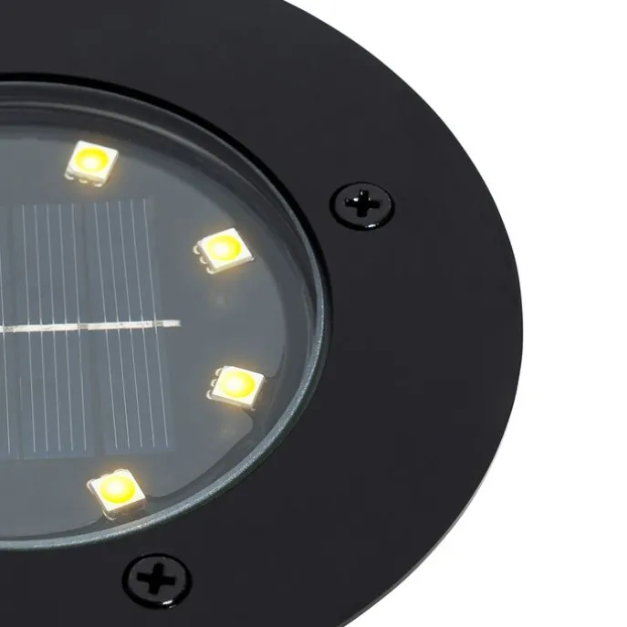 Moderner Bodenstrahler schwarz inkl. LED IP65 Solar - Terry