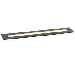 Moderner Bodenstrahler schwarz 50 cm inkl. LED IP65 - Eline