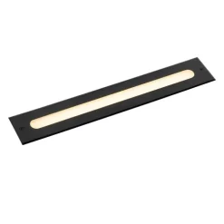 Moderner Bodenstrahler schwarz 50 cm inkl. LED IP65 - Eline