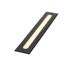 Moderner Bodenstrahler schwarz 50 cm inkl. LED IP65 - Eline