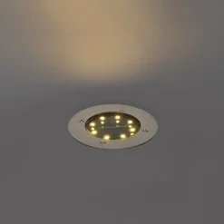 Moderner Bodenstrahler Stahl inkl. LED IP65 Solar - Terry