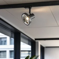 Moderner Schienenstrahler schwarz für 3-Phasen-Schienensystem GU10 111 mm - 3-Phasen Jeany