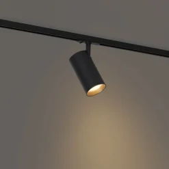 Moderner Strahler schwarz für 1-Phasen-Schienensystem - Iconic Mark