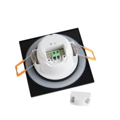 Modernes Einbaustück schwarz inkl. LED 3-stufig dimmbar IP65 - Einfach