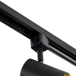 Modernes 1-Phasen-Schienensystem mit 10 Spots schwarz - Jeana