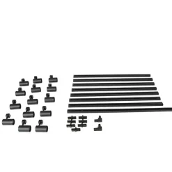 Modernes 1-Phasen-Schienensystem mit 14 Spots schwarz - Jeana