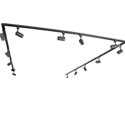 Modernes 1-Phasen-Schienensystem mit 14 Spots schwarz - Jeana
