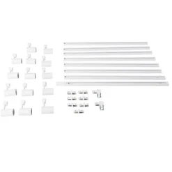 Modernes Schienensystem weiß mit 14 Spots 1-phasig - Jeana