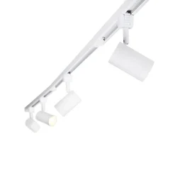 Modernes Schienensystem weiß mit 14 Spots 1-phasig - Jeana