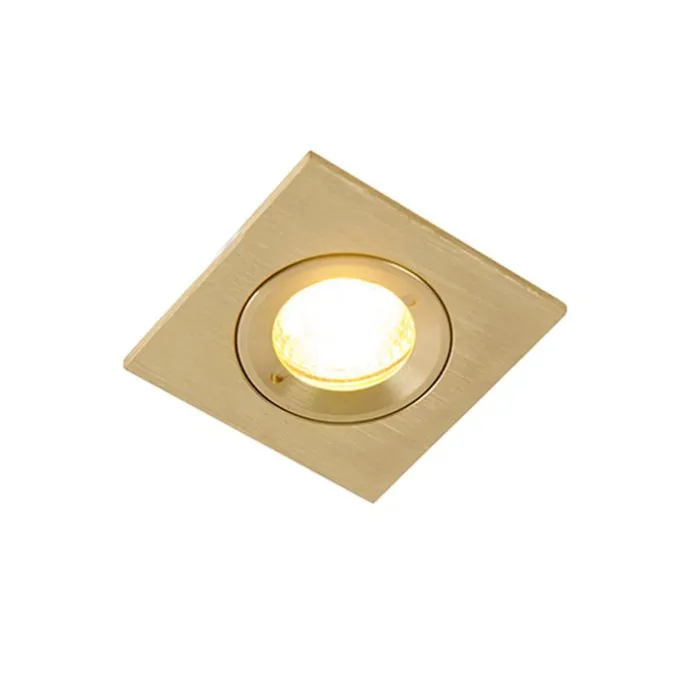 Modernes versenktes Spotgold IP44 - Xena Square