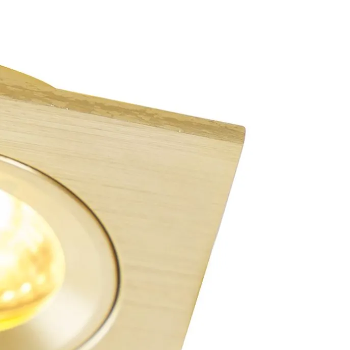 Modernes versenktes Spotgold IP44 - Xena Square