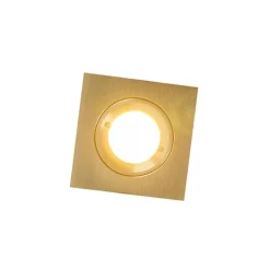 Modernes versenktes Spotgold IP44 - Xena Square