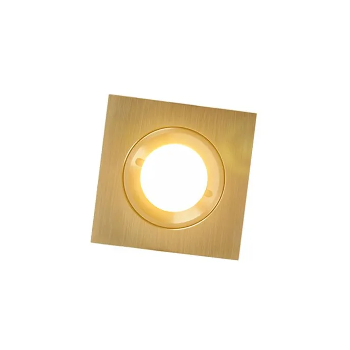 Modernes versenktes Spotgold IP44 - Xena Square