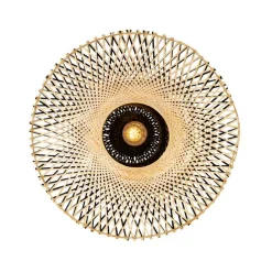 Orientalische Außendeckenleuchte Bambus 50 cm IP44 - Rina