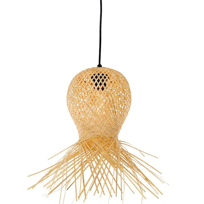 Orientalische Außenhängelampe Bambus 3-flammig IP44 - Carlos