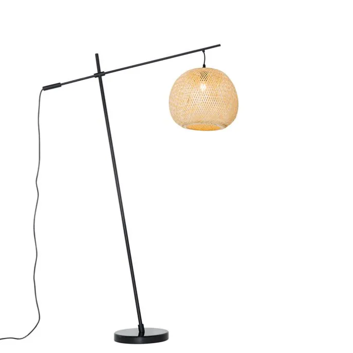 Orientalische Außenstehleuchte aus Bambus IP44 - Rafael