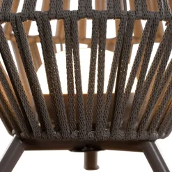 Orientalische Tischleuchte aus Seil inkl. dimmbarem, wiederaufladbarem LED - Contra