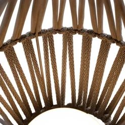 Orientalische Tischleuchte aus Seil inkl. dimmbarem, wiederaufladbarem LED - Contra