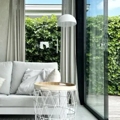 Outdoor Stehleuchte Pilz weiß wiederaufladbar 3-stufig dimmbar - Keira