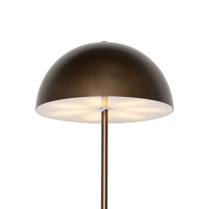 Outdoor-Stehleuchte Pilz Dunkelbronze Wiederaufladbar - Keira