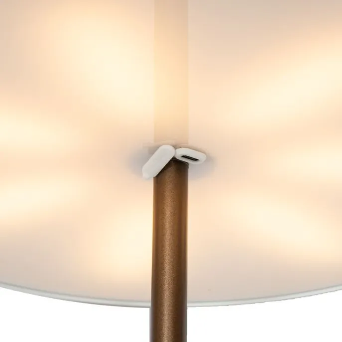 Outdoor-Stehleuchte Pilz Dunkelbronze Wiederaufladbar - Keira