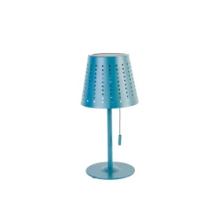 Outdoor-Tischleuchte blau inkl. LED 3-stufig dimmbar wiederaufladbar und Solar - Ferre