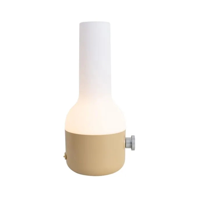 Outdoor-Tischleuchte Gold mit Weiß inkl. wiederaufladbarem LED IP44 - Haard