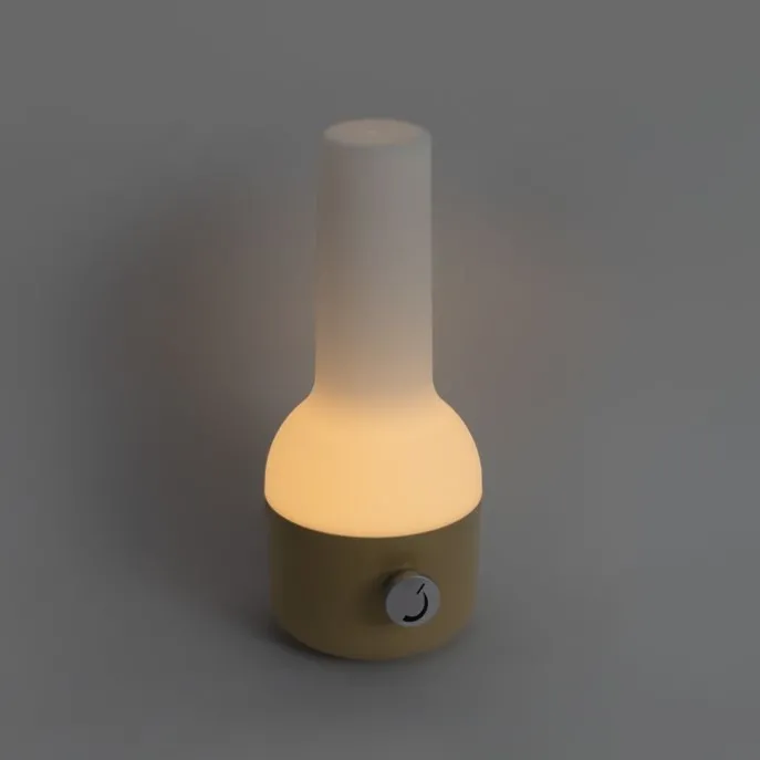 Outdoor-Tischleuchte Gold mit Weiß inkl. wiederaufladbarem LED IP44 - Haard