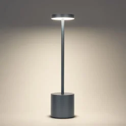 Outdoor-Tischleuchte grau inkl. LED mit Touchdimmer wiederaufladbar - Dupont