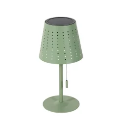 Outdoor-Tischleuchte grün inkl. LED 3-stufig dimmbar wiederaufladbar und Solar - Ferre