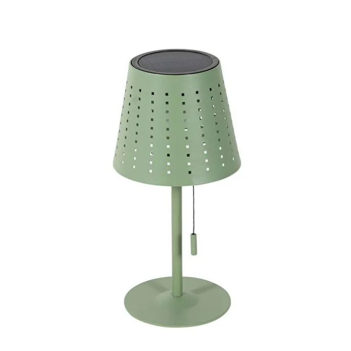 Outdoor-Tischleuchte grün inkl. LED 3-stufig dimmbar wiederaufladbar und Solar - Ferre