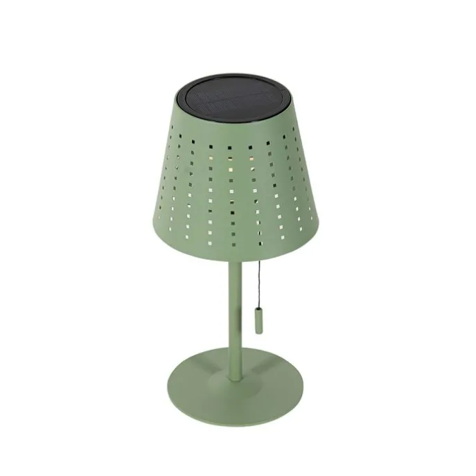 Outdoor-Tischleuchte grün inkl. LED 3-stufig dimmbar wiederaufladbar und Solar - Ferre