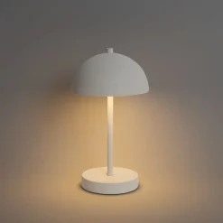 Outdoor-Tischleuchte Pilz Weiß Wiederaufladbar 3-stufig Dimmbar - Keira